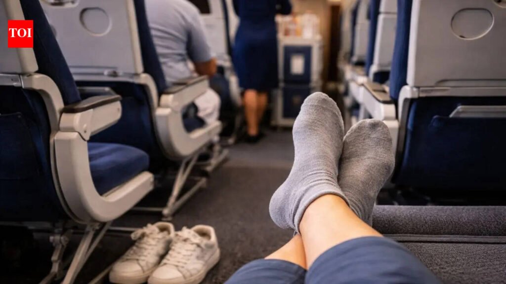 Why you should never go barefoot on a plane and always wear socks |
