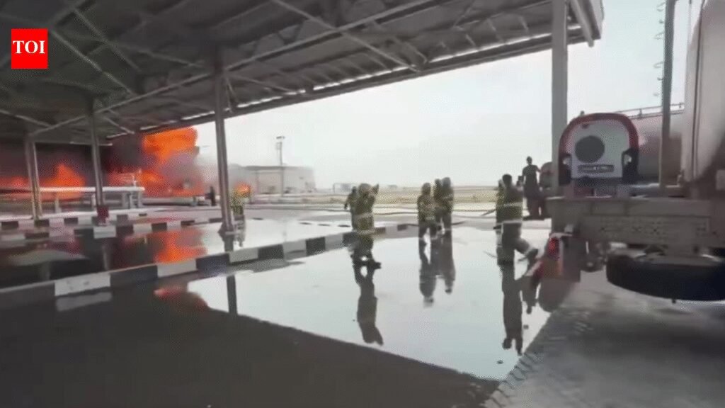 Massive blaze at Kuwait airport after Iran drone strike, fuel tanks hit