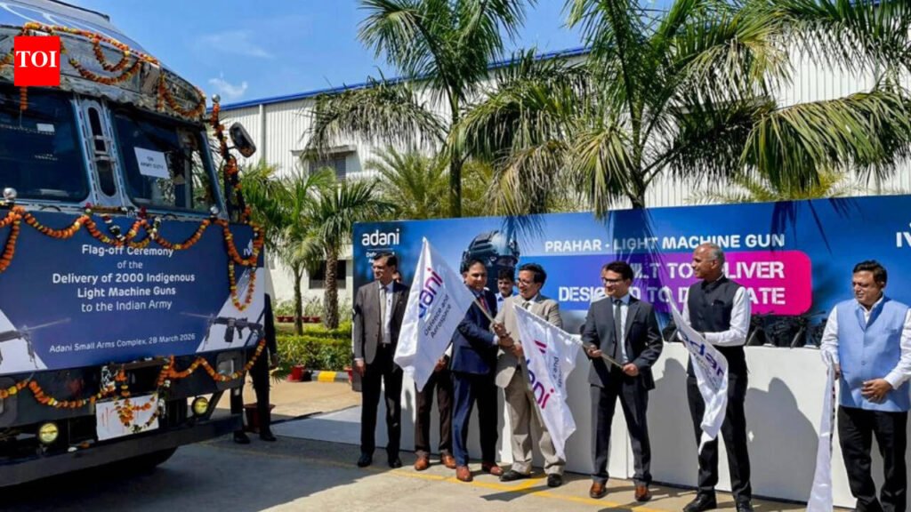 Big boost for Army: Adani Defence delivers first batch of 2,000 ‘Prahar’ light machine guns | India News