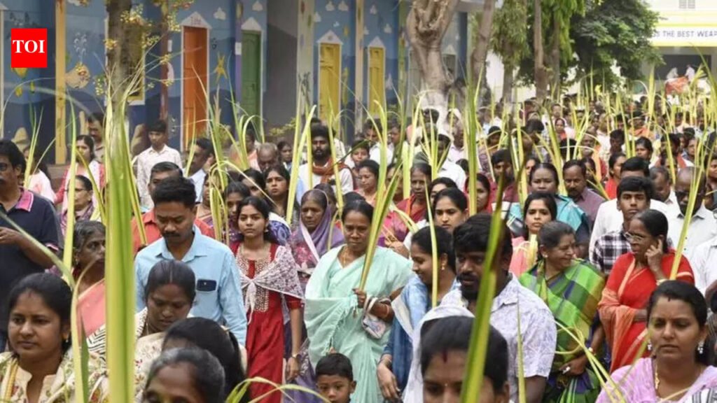 Processions and prayers mark Palm Sunday in Coimbatore | Coimbatore News