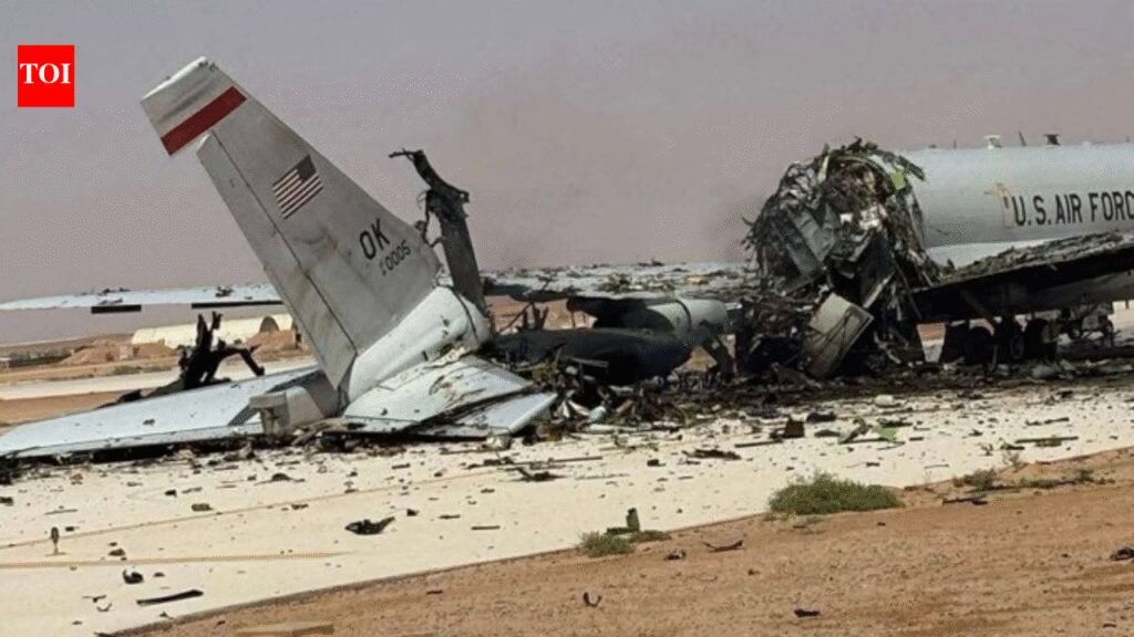 Target hit by Iran: Images show destroyed US E-3 Sentry at Saudi Arabia’s Prince Sultan base