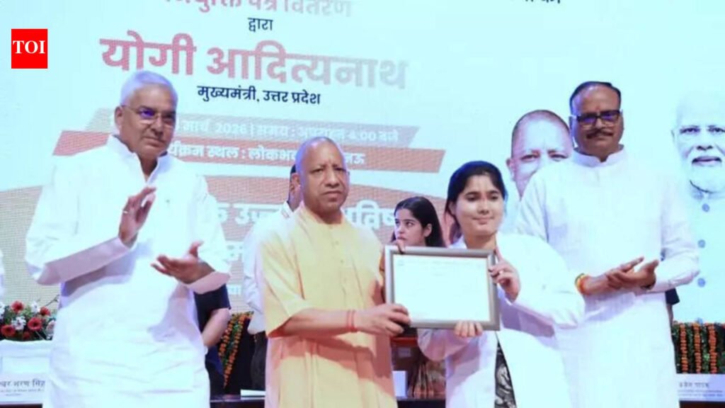 Provided 9L govt jobs in nine yrs to boost UP’s economy: Yogi | Lucknow News