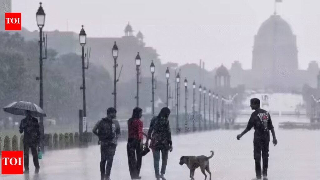 Delhi Rain Alert: IMD issues yellow alert for Delhi-NCR; AQI remains moderate | Delhi News