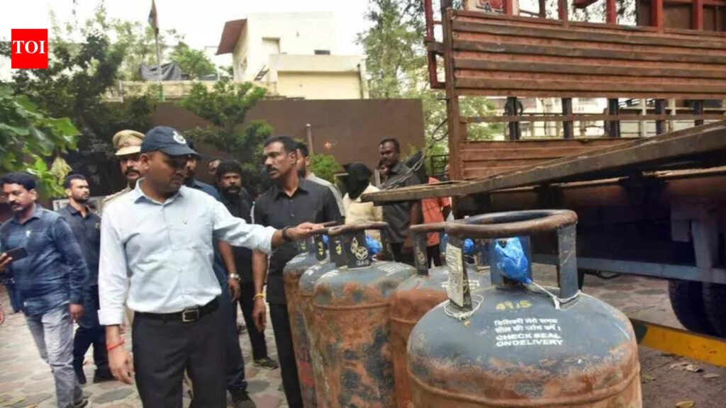 Graveyard turned LPG hub: Police seize 400 cylinders, arrest 10 | Hyderabad News
