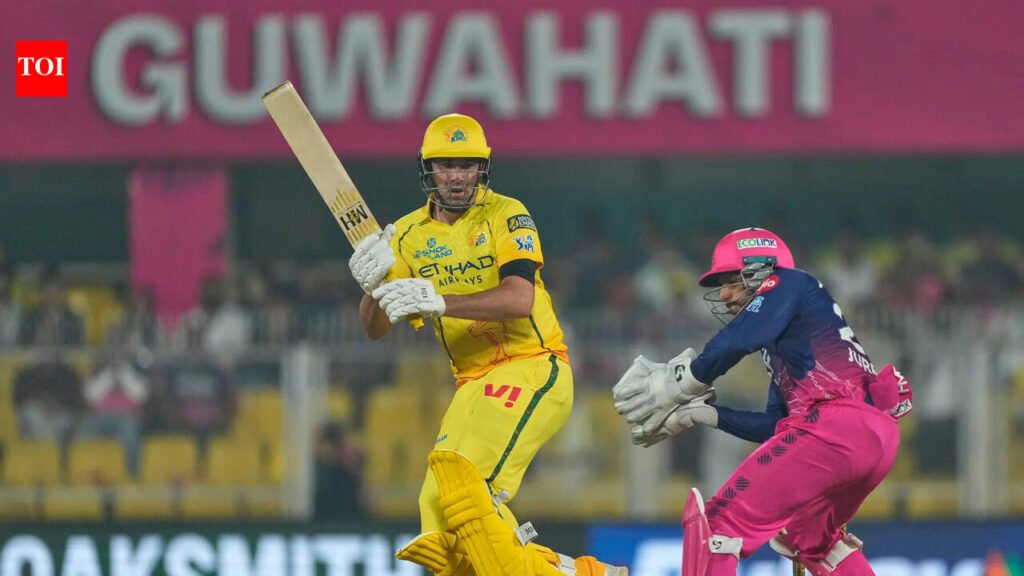 CSK Jamie Overton surpasses MS Dhoni, sets new record in defeat vs RR | Cricket News
