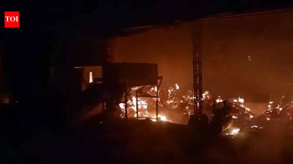 Major fire at incense stick factory in Kanpur, no casualties | Kanpur News
