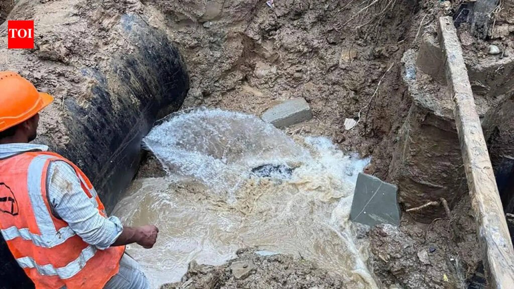 GMDA lodge police complain against IKEA’s contractor after pipeline damage disrupts water supply in 34 sectors in Gurgaon | Gurgaon News