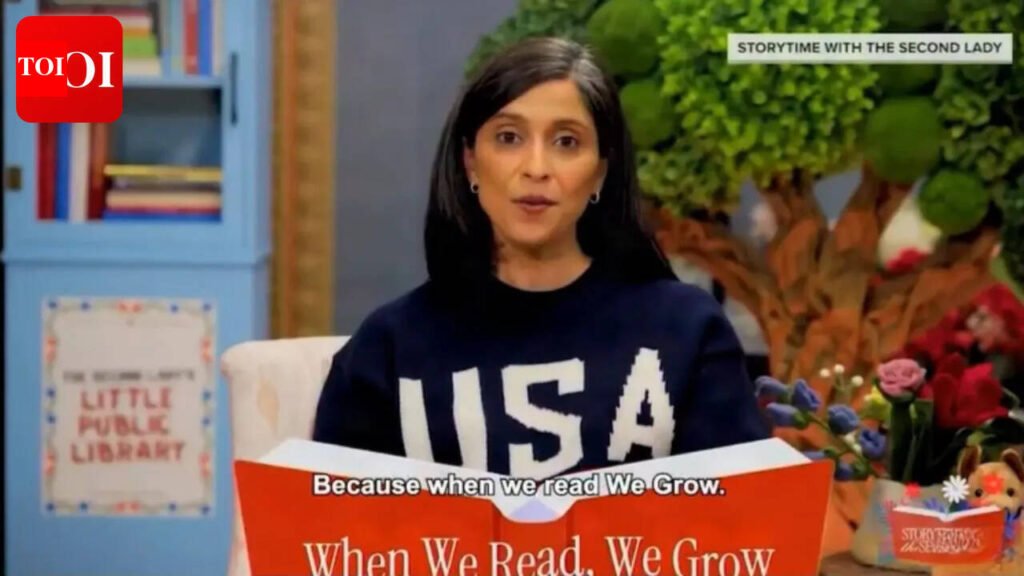 Usha Vance turns narrator: Opens podcast to promote child literacy; netizens blame JD Vance for ‘defunding’ the Department of Education | World News