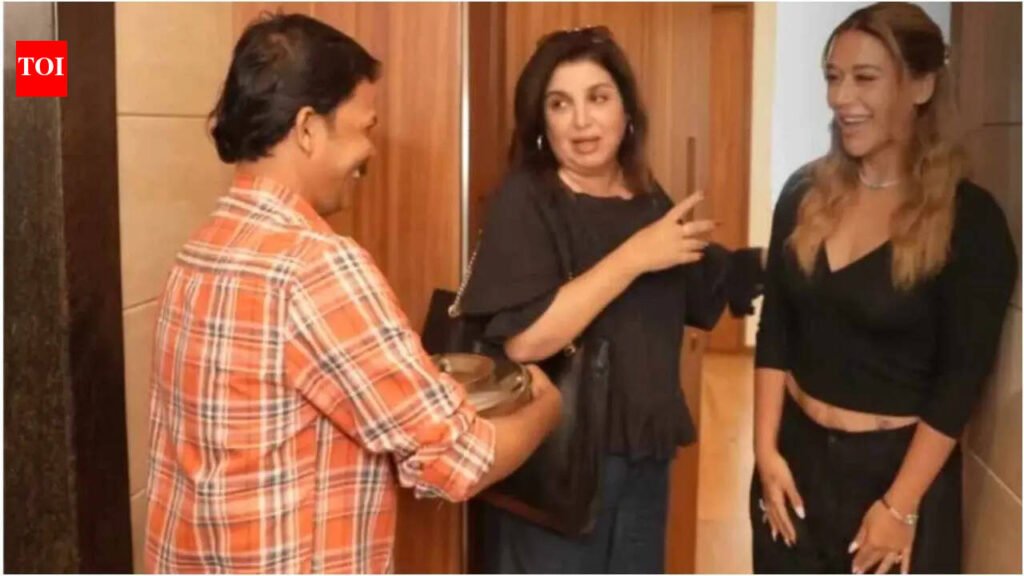 Krishna Shroff: Farah Khan teases about giving Dilip a Rs 50,000 salary and calls him ‘kaneez’; Jackie Shroff defends daughter Krishna’s Hindi | Hindi Movie News