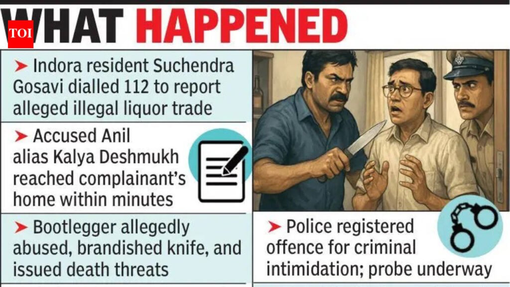 Leak in system? Bootlegger threatens man after 112 call | Nagpur News