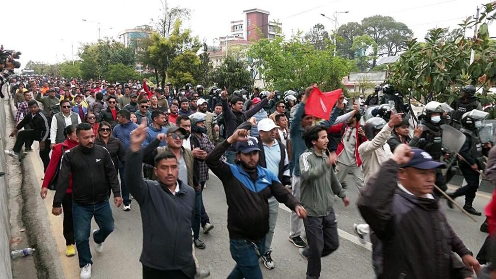 Nepali protesters demand release of detained former PM Sharma Oli