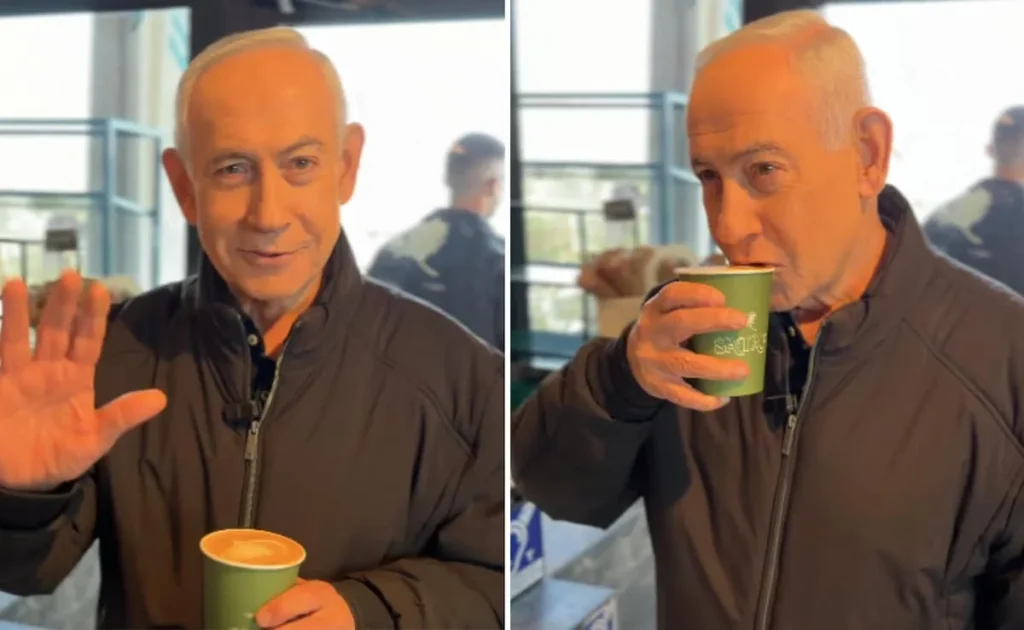 Israeli PM Netanyahu debunks death rumours, sips coffee, shows 5 fingers – Rising Kashmir
