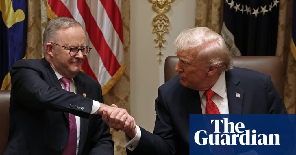 Australian PM Anthony Albanese gave Donald Trump model nuclear submarine on golden plate at White House | Anthony Albanese