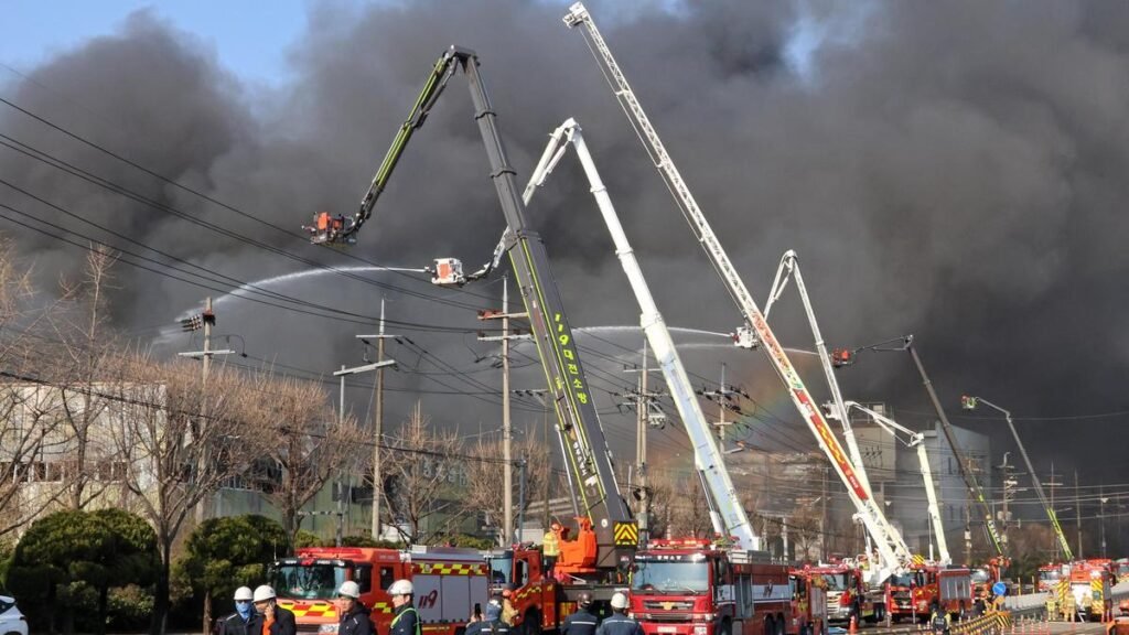At least 11 killed in South Korea car plant fire