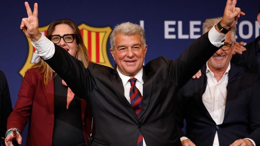 Laporta wins 5 more years as president of Barcelona after thousands vote in club election