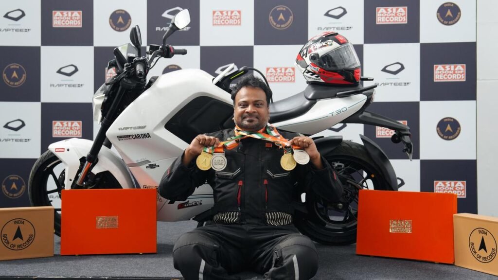Chennai assistant professor completes 7,530 km ride on electric bike