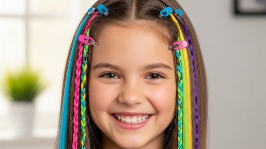 Add a cool vibe to Holi celebrations with these clip-in colour hair extensions for your daughter: 10 picks to try