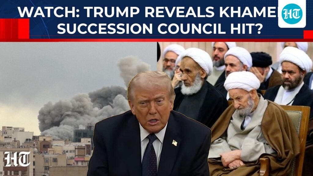 Body choosing Khamenei successor bombed, Trump reveals strike was ‘pretty substantial’