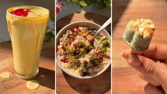 Fitness influencer shares 3 recipes for healthy Holi party: Protein thandai, dahi bhalla and mini paan kulfis