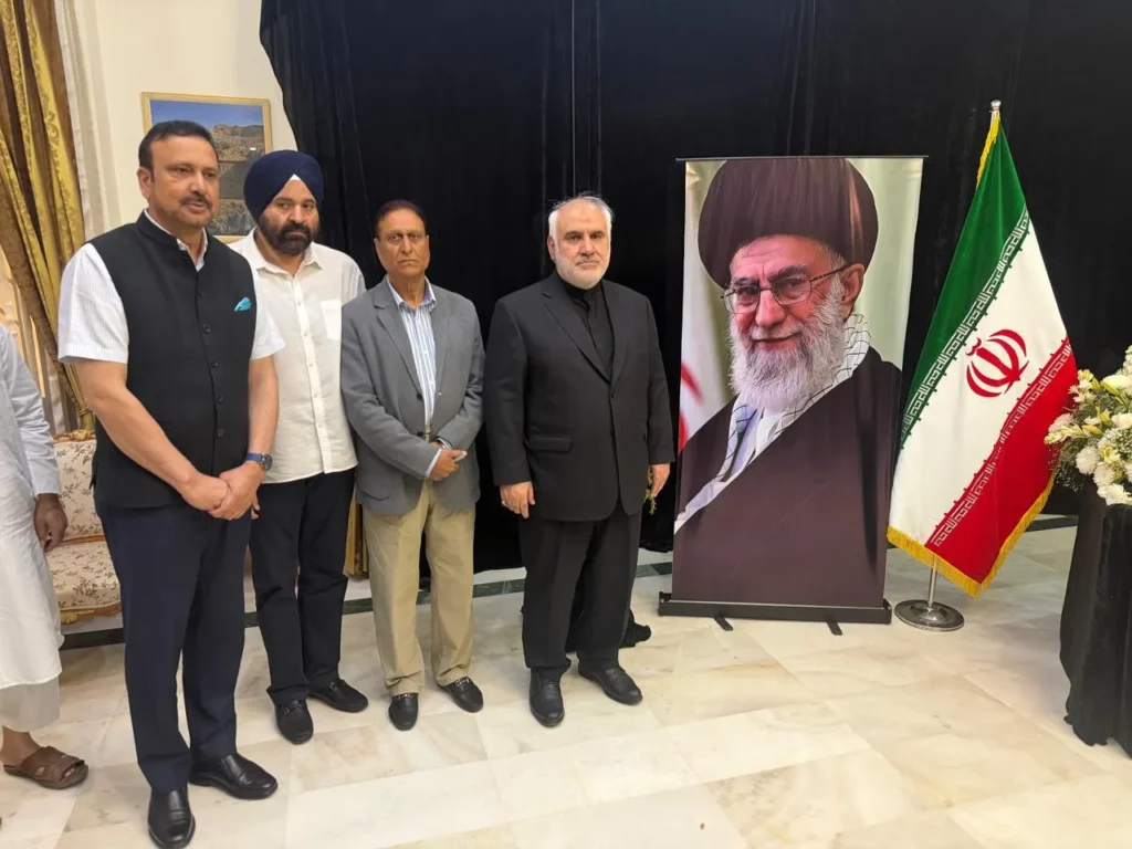 JKNC MPs visit Iranian Embassy in New Delhi, Sign Condolence Book on Ayatollah Khamenei’s Death – Rising Kashmir