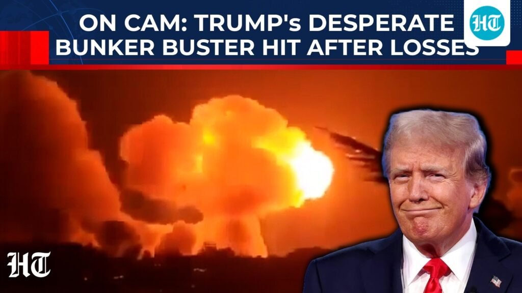 Trump’s desperate bunker buster bomb attack near nuclear site after 1 month of losing iran war