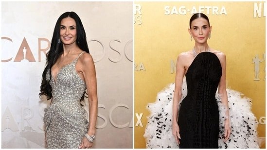 Demi Moore’s Actor Awards pic sparks concern, fans compare it to her Oscars 2025 look: ‘What a difference a year makes’