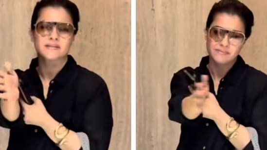 ‘Please bas’: Kajol asks paparazzi to back off during condolence visit for Manish Malhotra’s mother