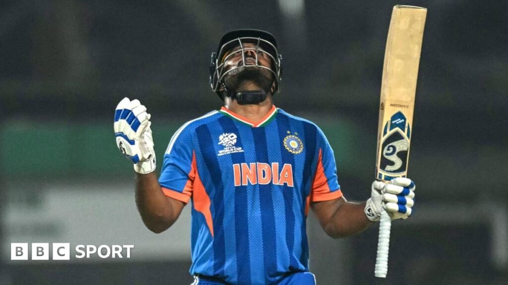 T20 World Cup 2026 results: Sanju Samson’s 97 gives India win over Windies and sets up England semi