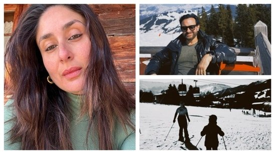 Inside Kareena Kapoor’s March getaway with Saif Ali Khan, kids: From having fun in the snow to enjoying snacks