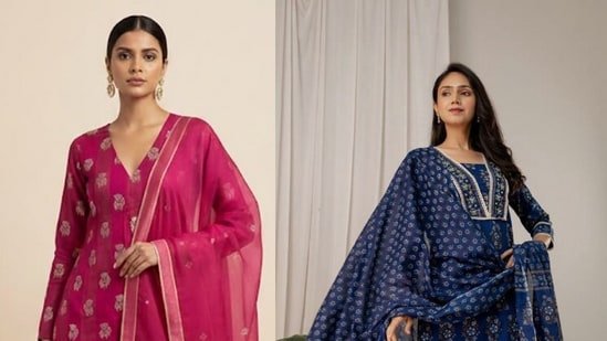 These pooja-ready kurta sets with dupatta are perfect for daytime celebrations and festive events: 8 elegant picks
