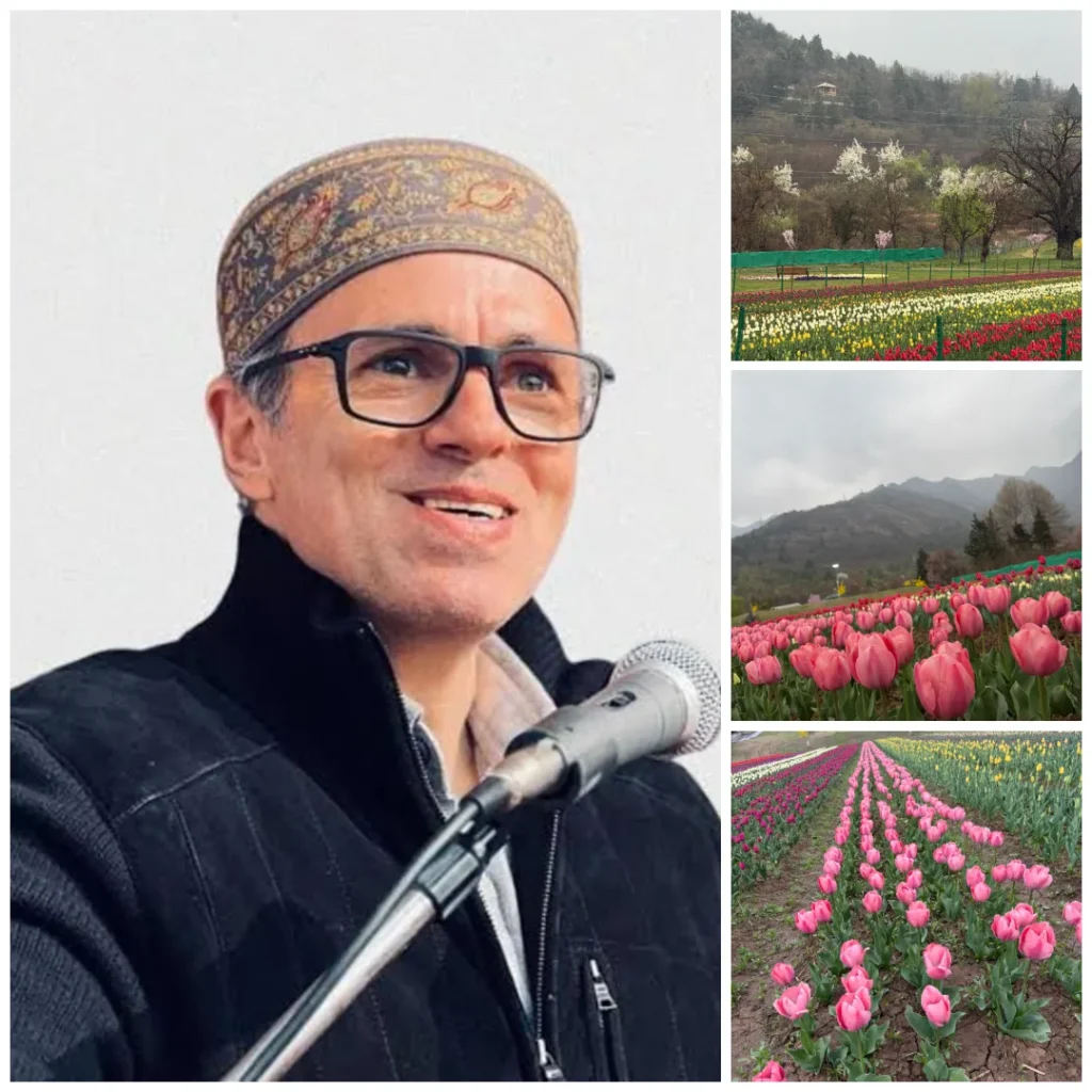 “Tulip Garden 7–8 days away from full bloom but already bursting with Colour,” Says CM Omar Abdullah – Rising Kashmir
