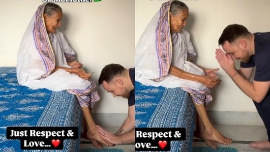 ‘Didn’t need a common language’: British husband’s gesture for Indian wife’s 89-year-old great grandmother wins hearts