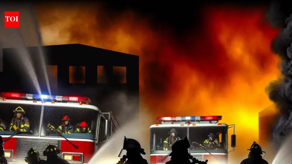 Petrol vapour ignition sparks fire at Shakur Basti railway station, no casualties | Delhi News