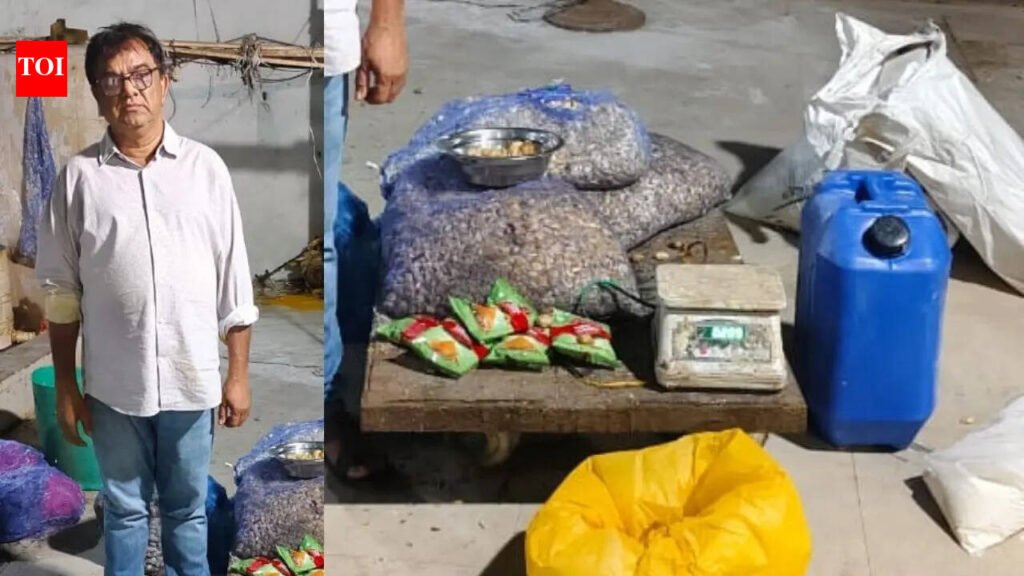 Hyderabad Raid Bust: Video: Hyderabad raid busts 4,000kg adulterated ginger-garlic paste unit, stock worth Rs 22L seized | Hyderabad News