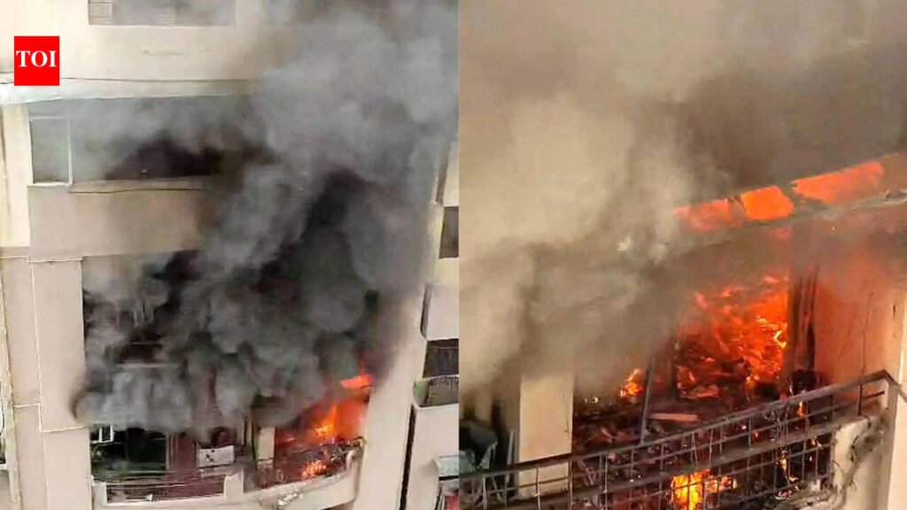 ‘Burning diya’ sparks fire in Ghaziabad highrise flat | Noida News