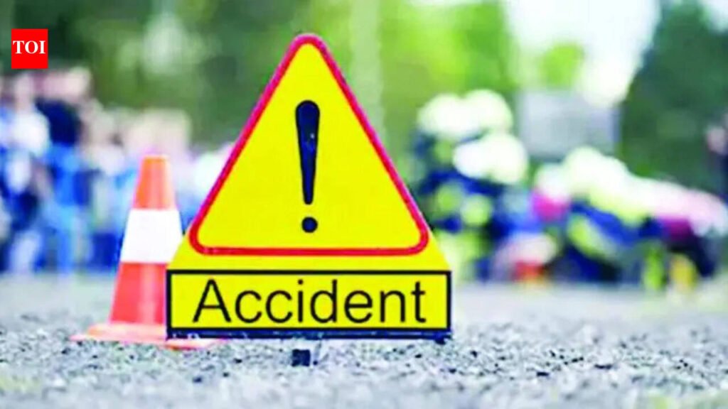 Mixer truck applies sudden brakes & causes rear-end crash on Dwarka eway, biker critically injured | Gurgaon News