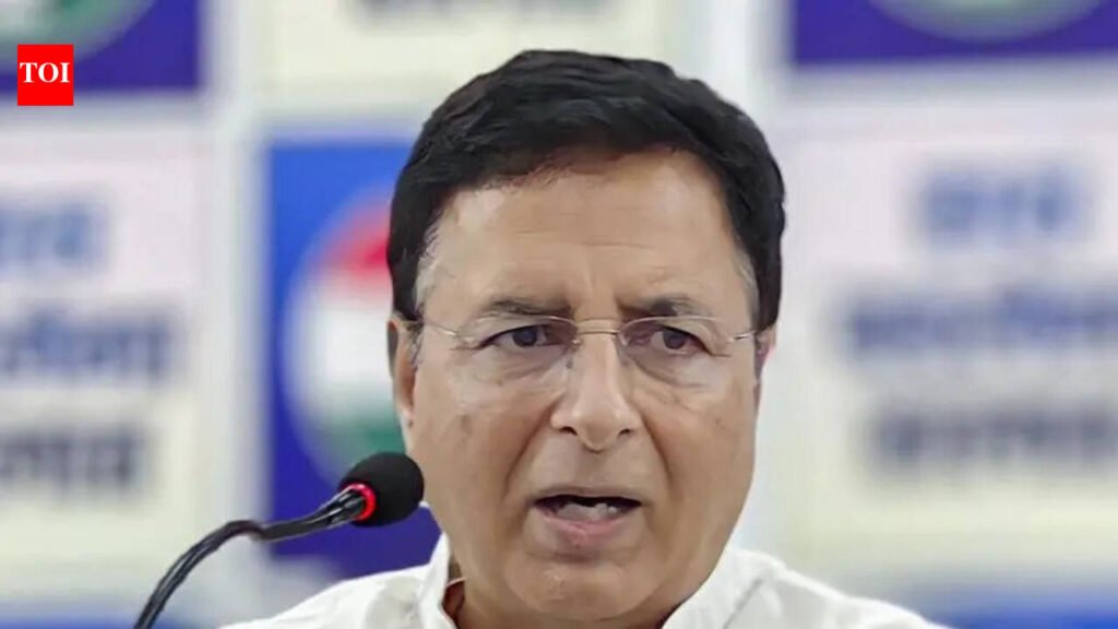 Haryana commission not filling vacancies, alleges Surjewala | Chandigarh News