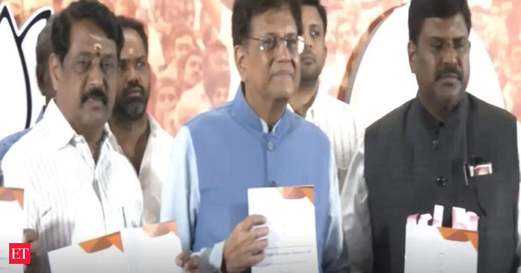 Piyush Goyal questions Tamil Nadu finances, unveils white paper, attacks DMK over ‘family rule’