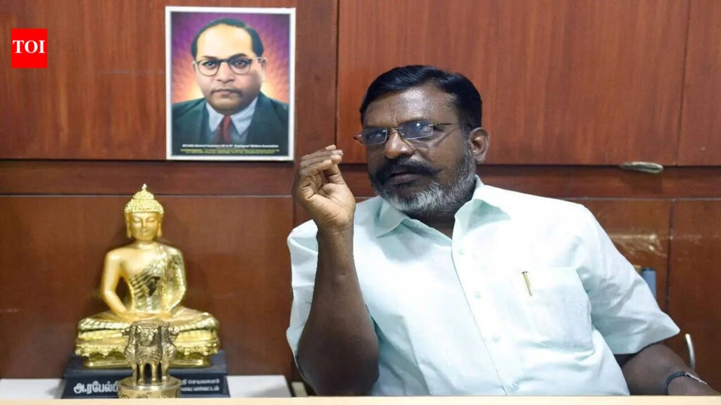 Thirumavalavan opts out of contesting in TN assembly election, fields late dalit leader Illayaperumal’s son in Kattumannarkoil | Chennai News
