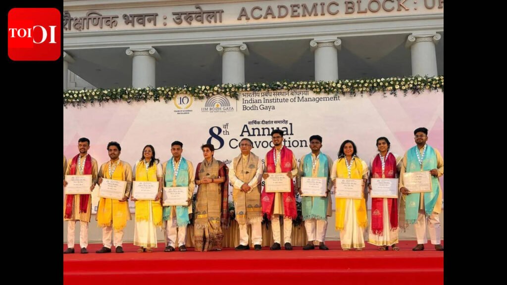 8th convocation: IIM Bodh Gaya awards degrees to 579 students | Patna News