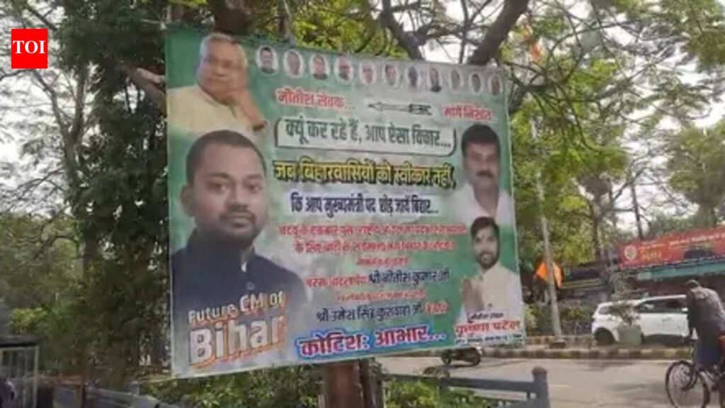 Posters projecting Nishant as ‘future CM’ resurface in Patna | Patna News