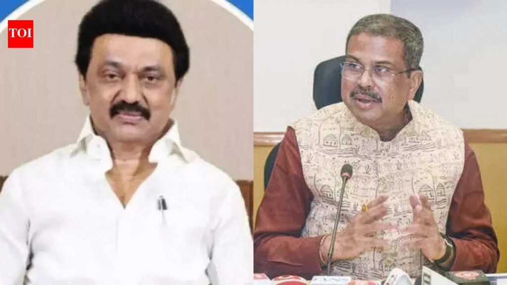 Tamil Nadu CM M K Stalin, Dharmendra Pradhan lock horns over language, NEP | Chennai News