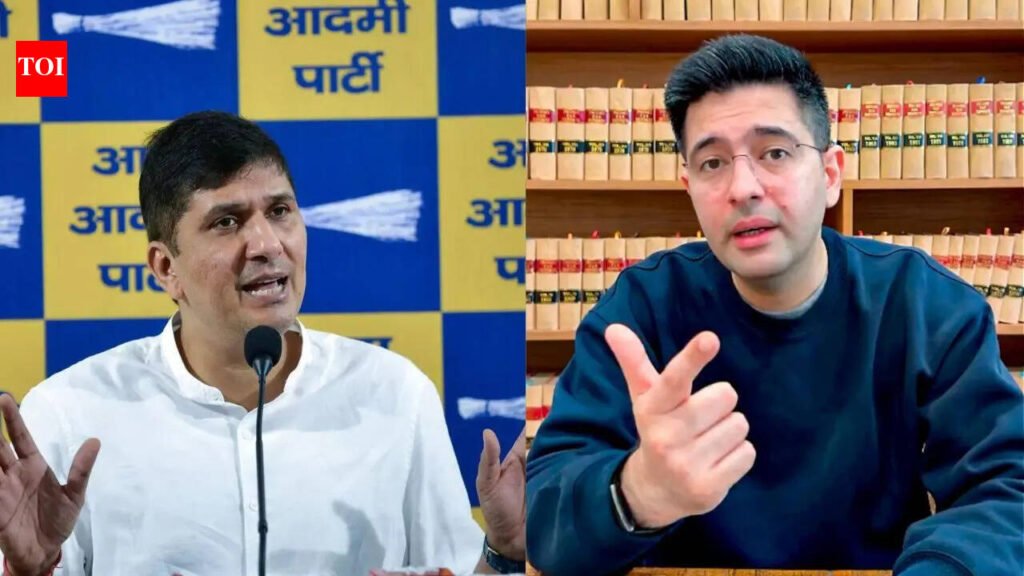 Raghav Chadha deleted social media posts critical of PM Modi, BJP: AAP | Delhi News