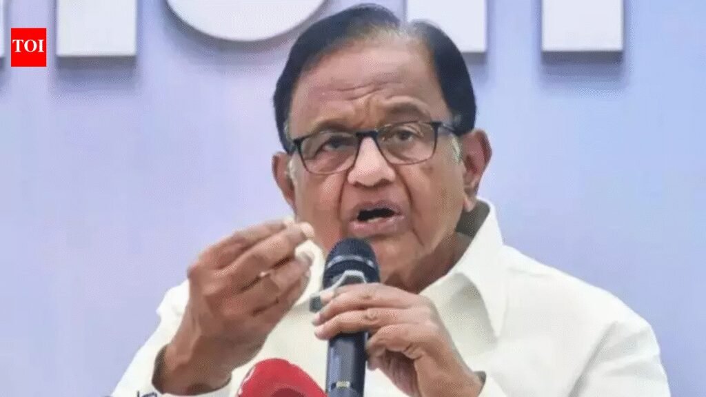 ‘BJP govt planning to table bill at poll time’: Former Union finance minister P Chidambaram | Chennai News