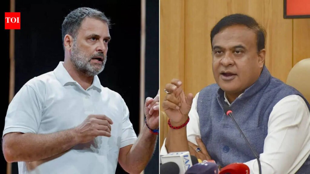 ‘Hate-spreading CM’: Rahul Gandhi slams Himanta Biswa at Assam poll rally | India News
