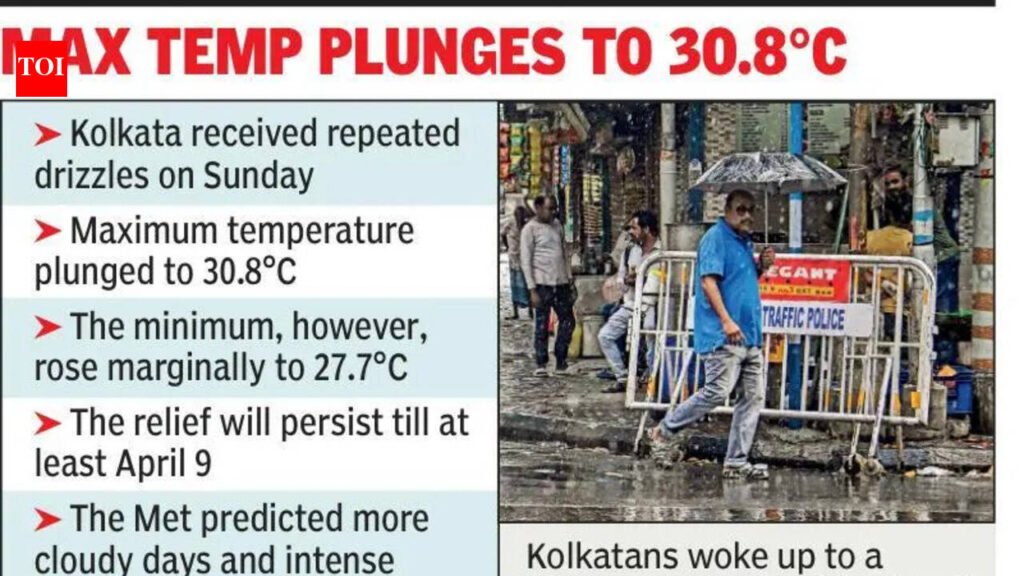 Light drizzle brings relief, Met office spies more rain | Kolkata News