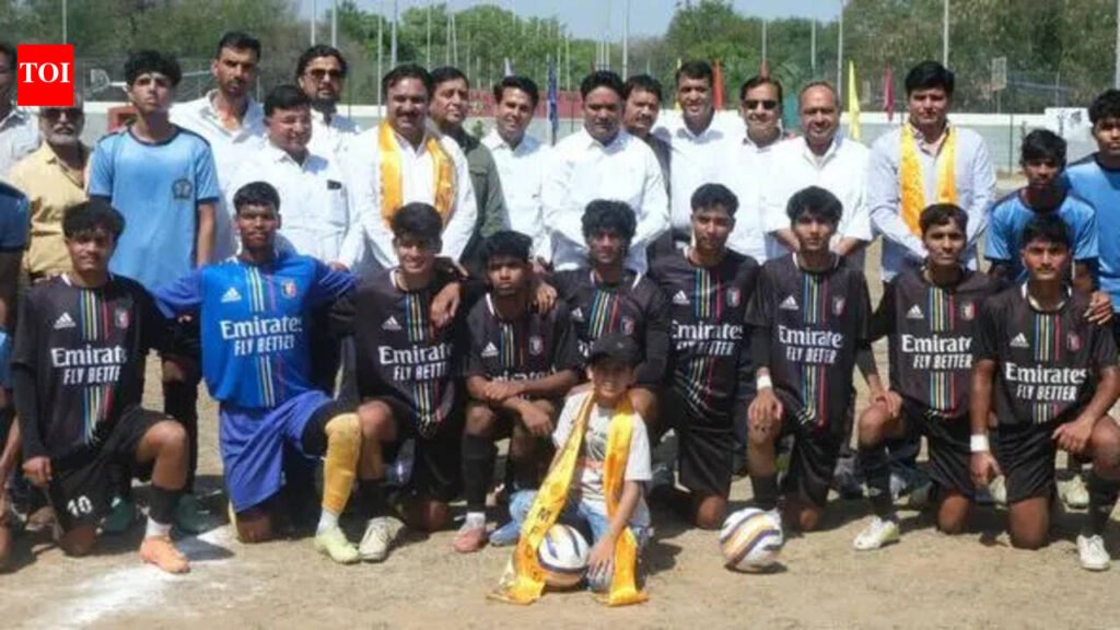 Rajasthan Under-20 State Boys Football Championship 2025-26 begins at Sainik School Ground in Chittorgarh | Jaipur News