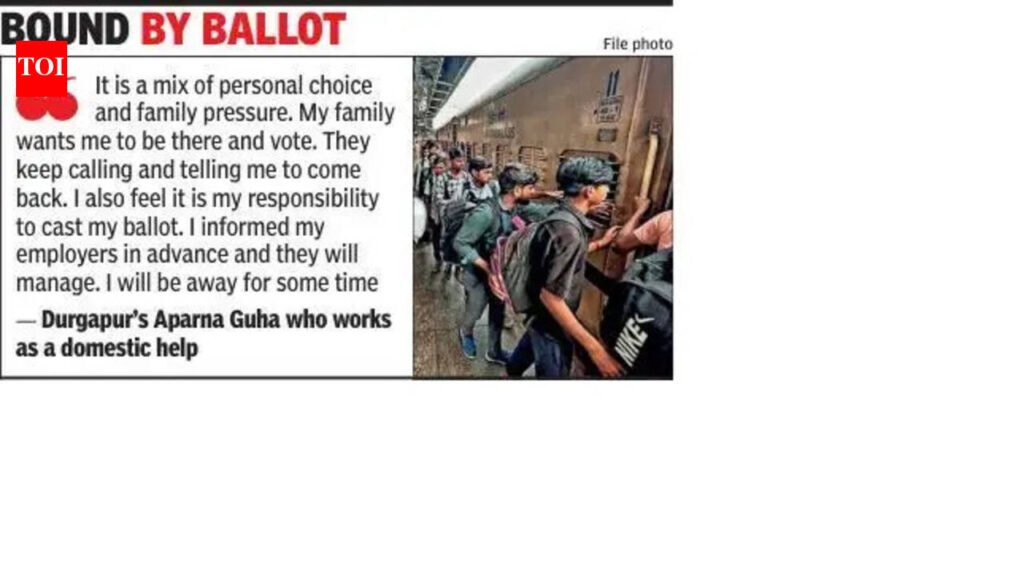Workforce dips as Bengali migrants head home to vote | Pune News