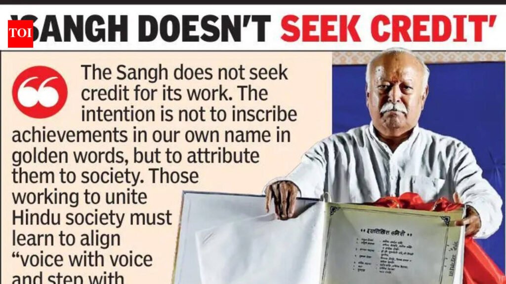 RSS built by swayamsevaks, not anyone’s krupa: Bhagwat | Nagpur News