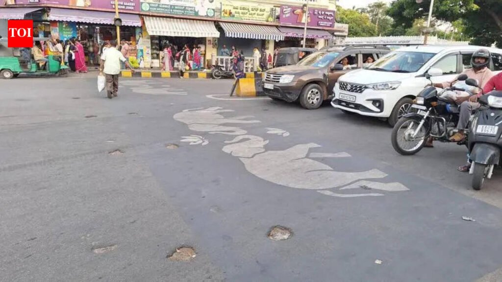 Mysuru zebra crossings are disappearing and putting pedestrians at risk | Mysuru News